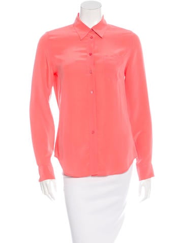 Equipment Silk Long Sleeve Top