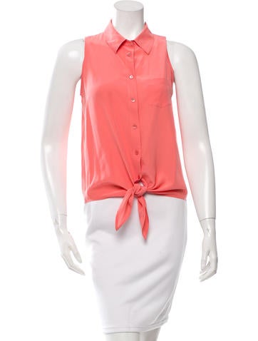 Equipment Sleeveless Silk Top