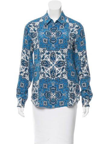 Equipment Paisley Silk Top
