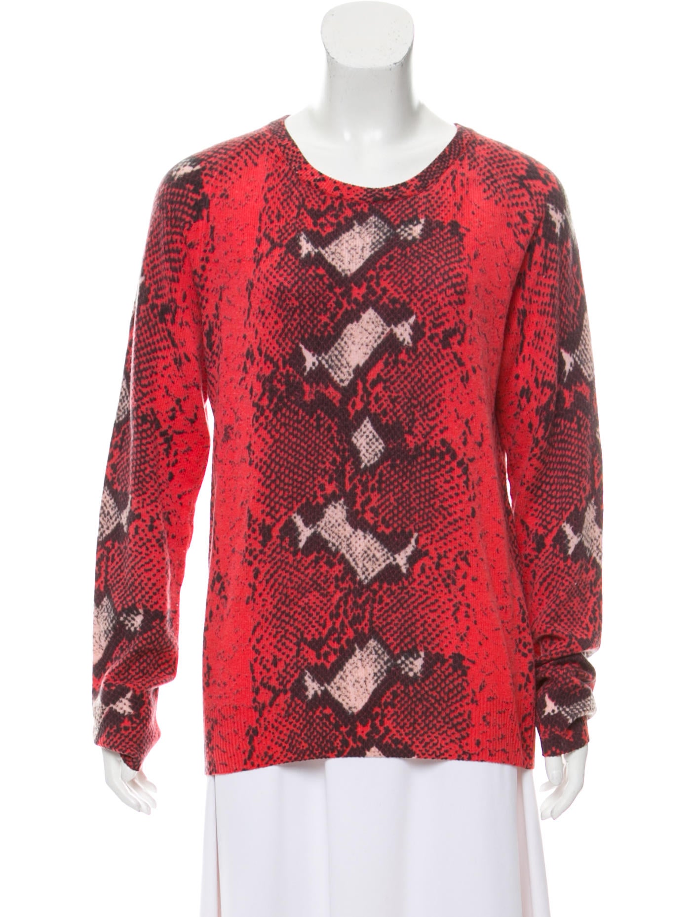 Equipment Cashmere Printed Sweater Clothing WEQ50270 The RealReal