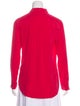 Silk Collar Button-Up Top image 3
