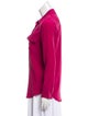 Silk Collar Button-Up Top image 2