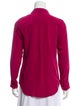 Silk Collar Button-Up Top image 3