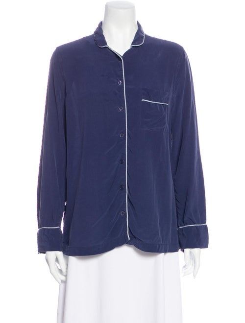 Equipment Silk Pajamas Blue