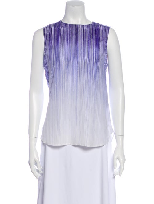 Equipment Silk Printed Silk Blouse Blue