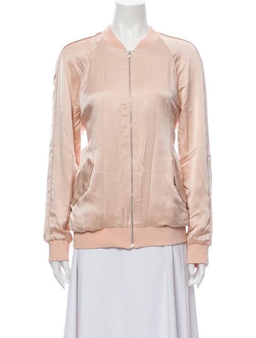 Equipment Silk Bomber Jacket Orange