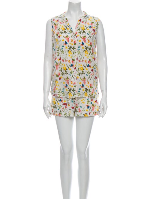 Equipment Silk Floral Print Pant Set