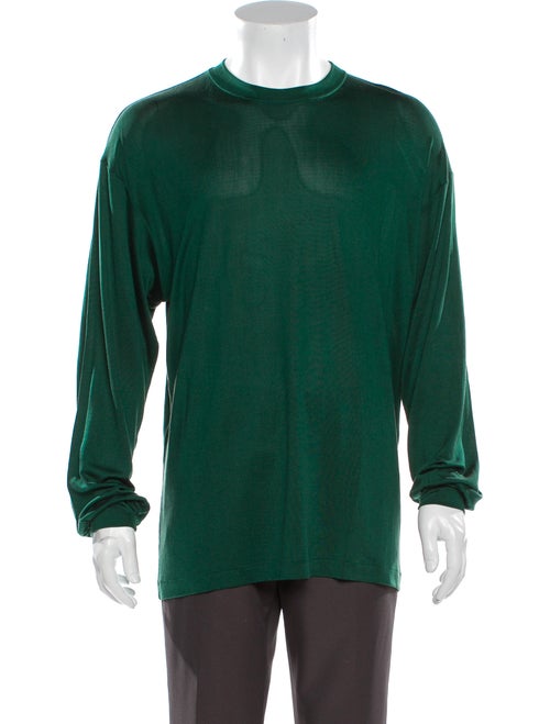 Equipment Silk Crew Neck T-Shirt Green