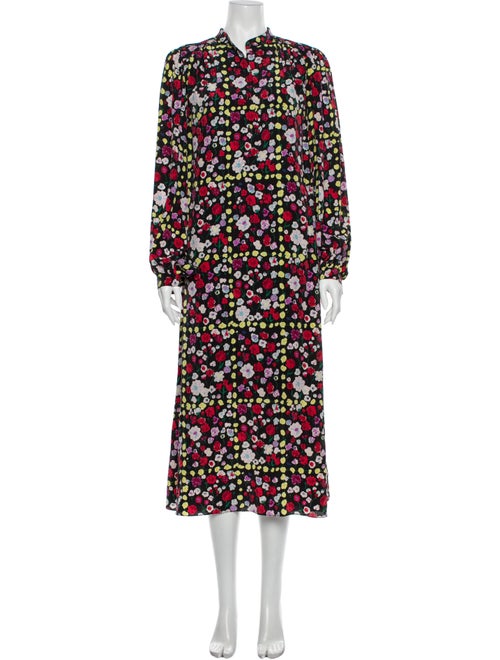 Equipment Silk Long Dress Black