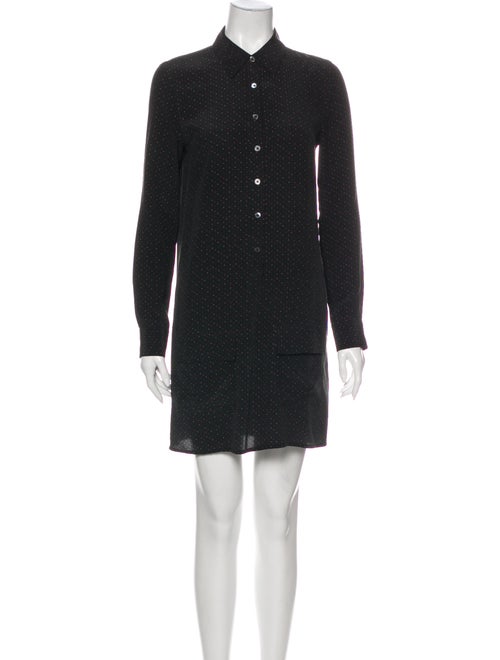 Equipment Silk Mini Dress Black