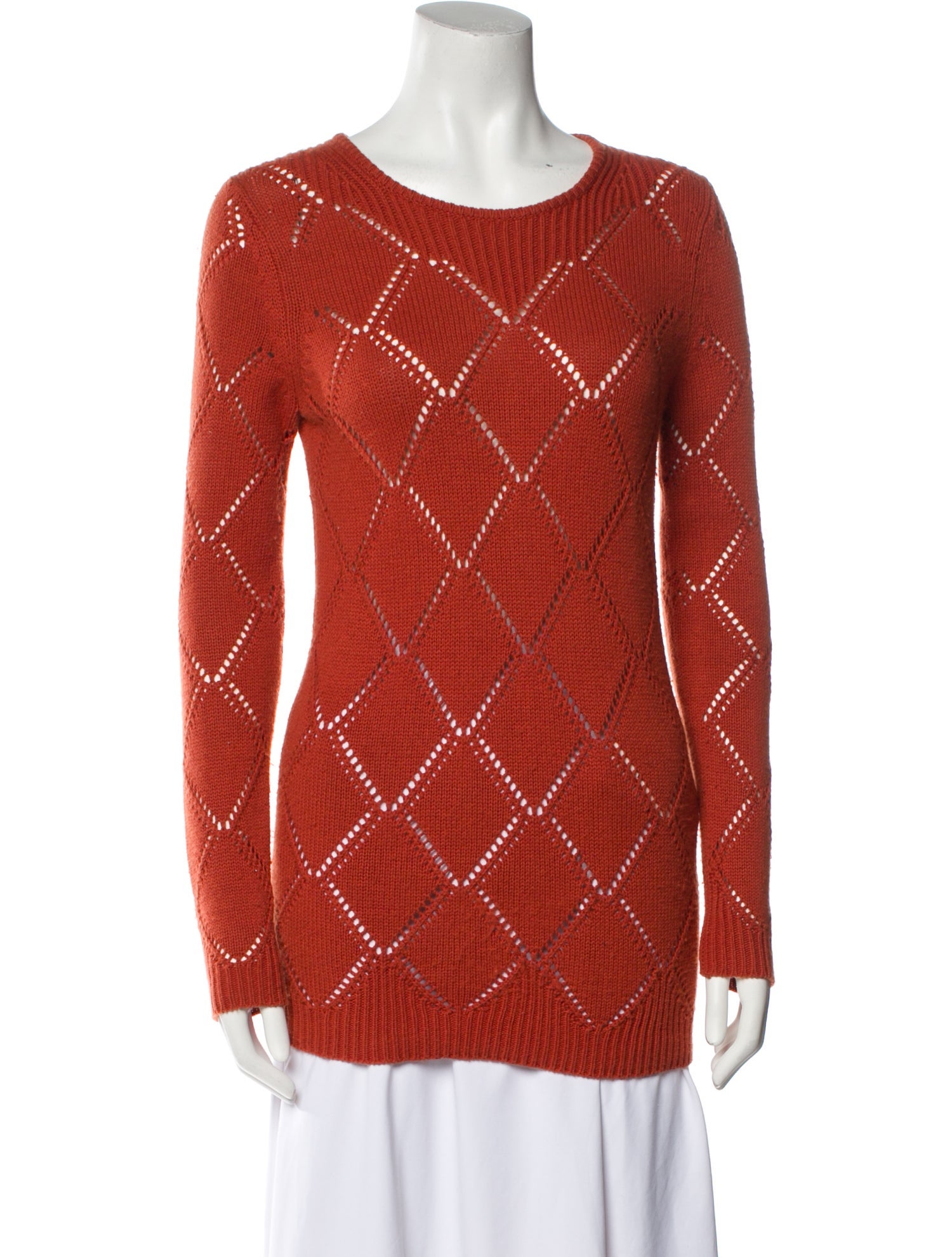 Eric Bompard Cashmere Plaid Print Sweater