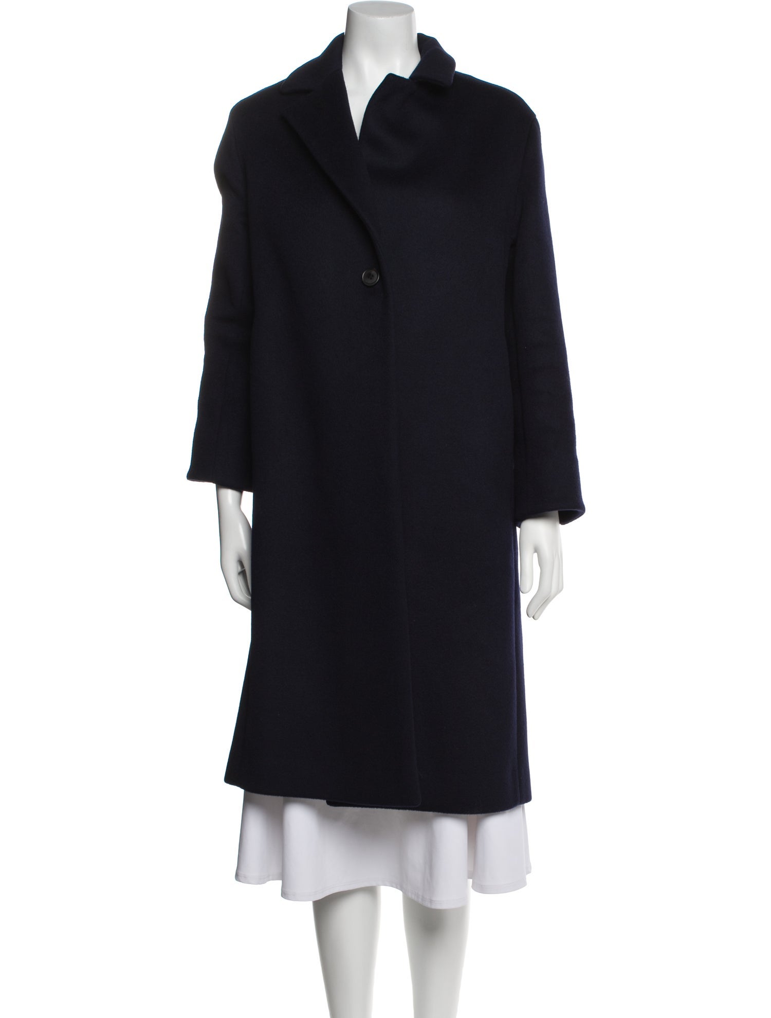 Eric Bompard Wool Faux Fur Coat