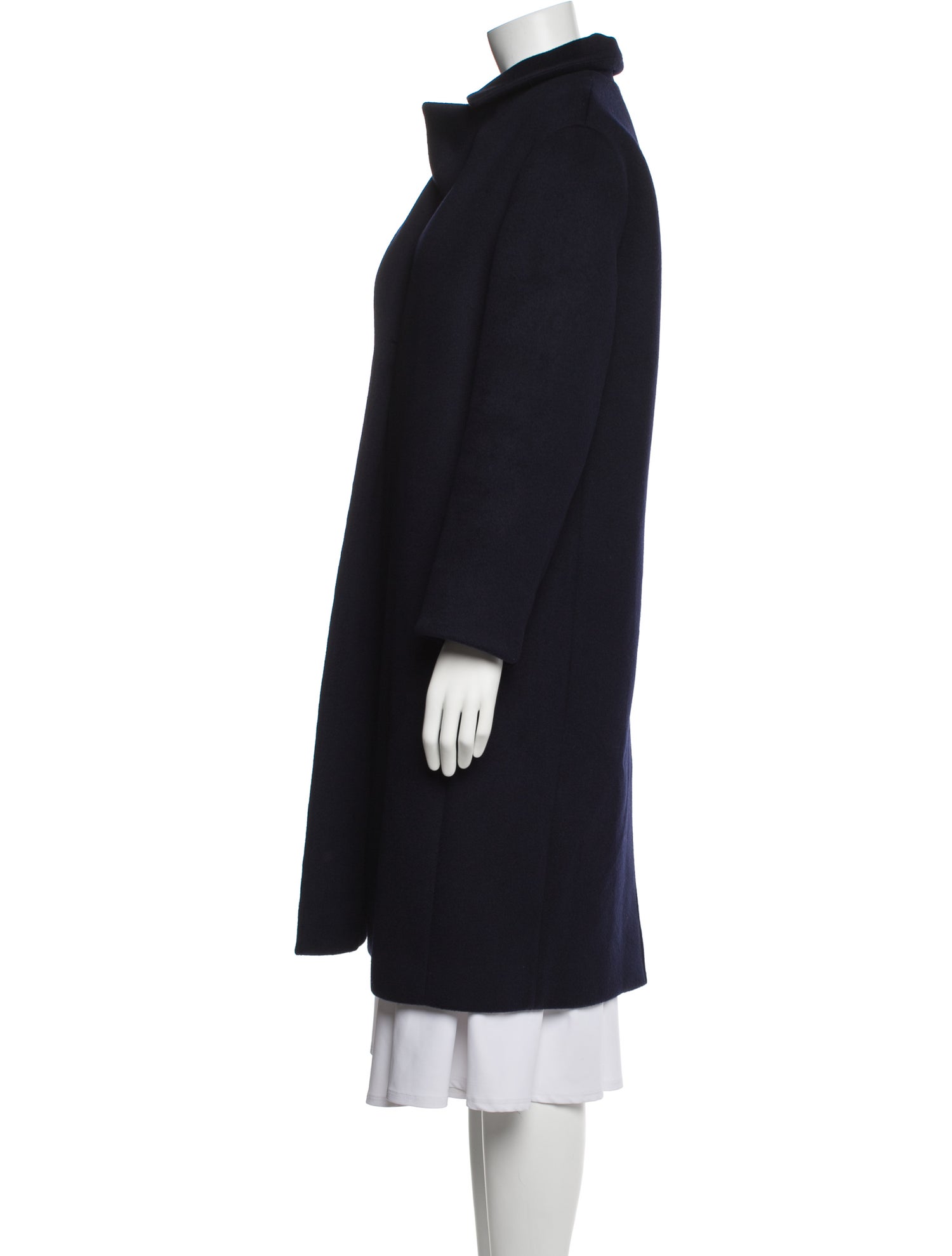 Eric Bompard Wool Faux Fur Coat