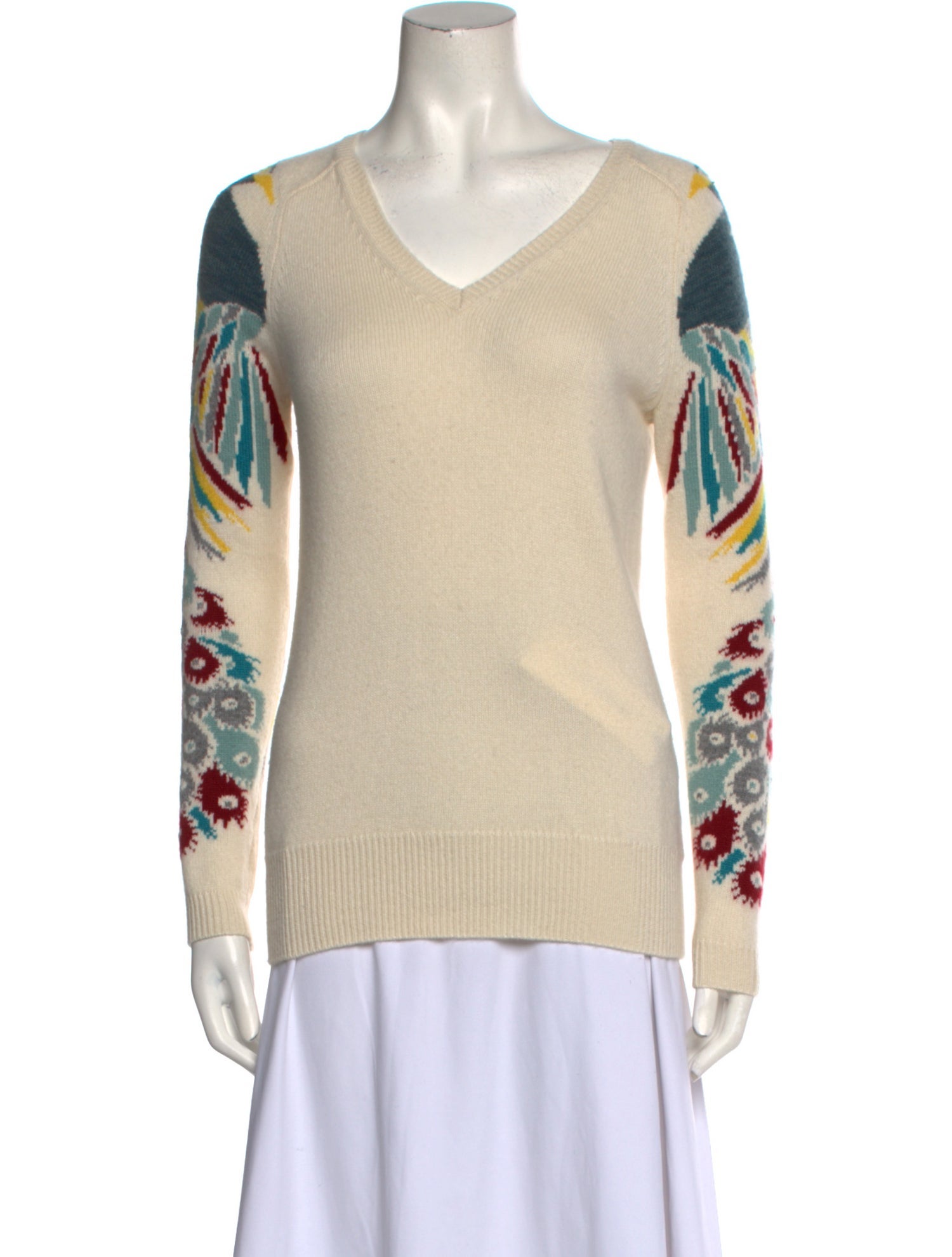 Eric Bompard Cashmere Printed Sweater