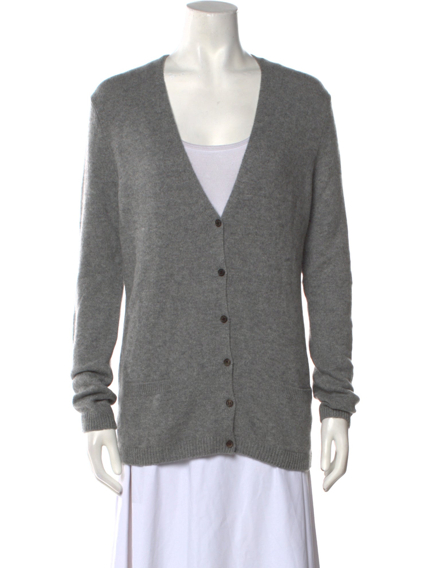 Eric Bompard Cashmere Plunge Neckline Sweater