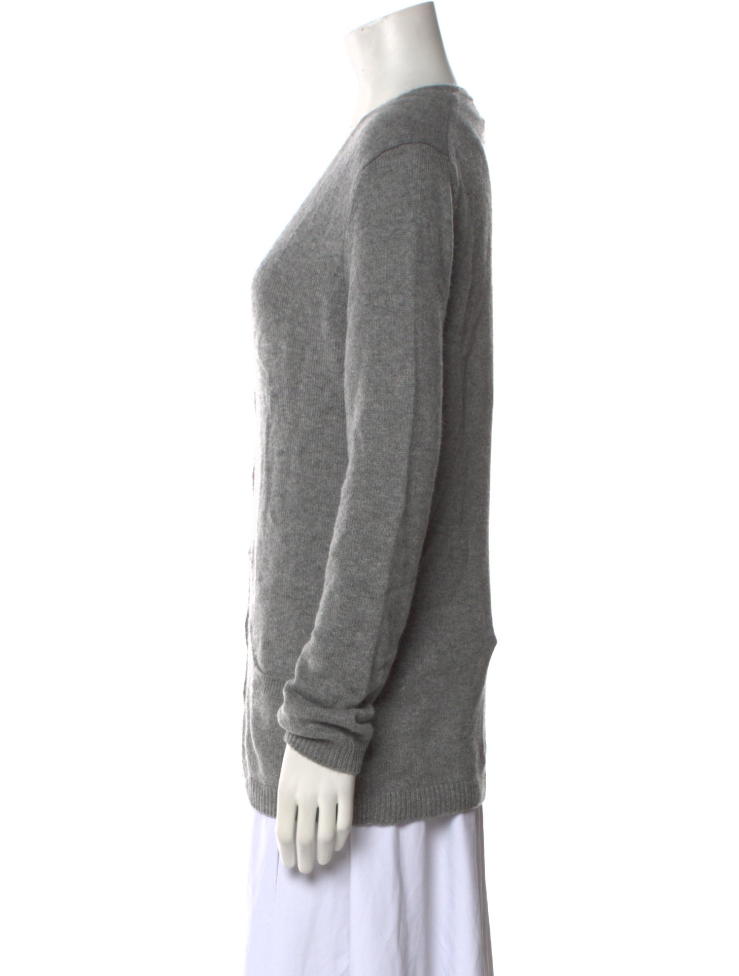 Eric Bompard Cashmere Plunge Neckline Sweater