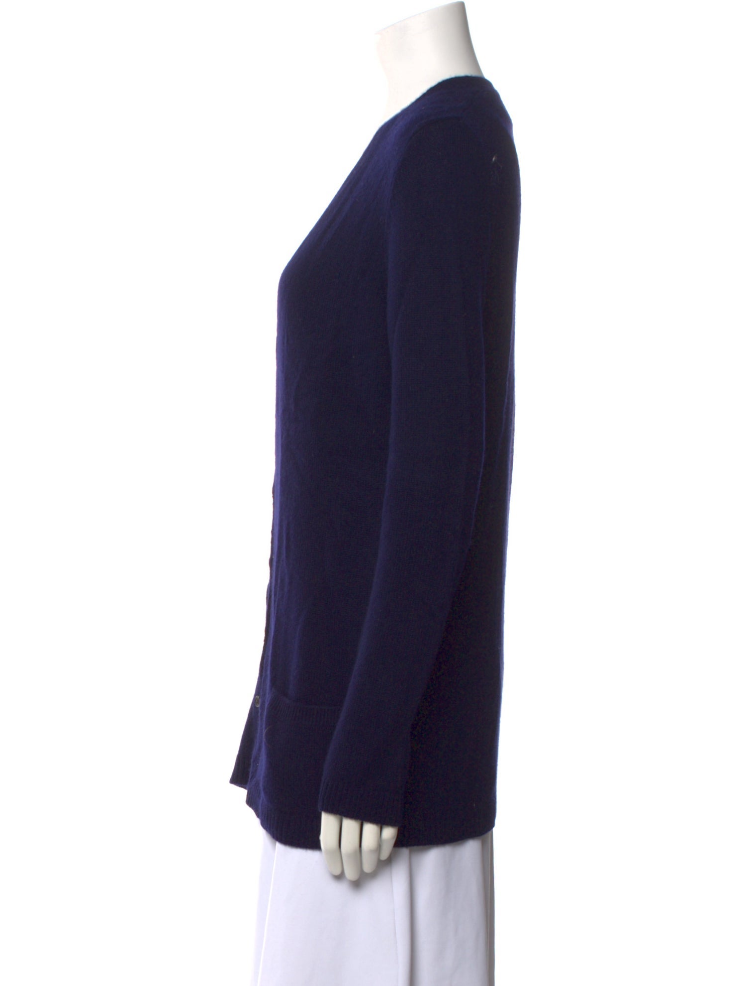 Eric Bompard Cashmere Plunge Neckline Sweater