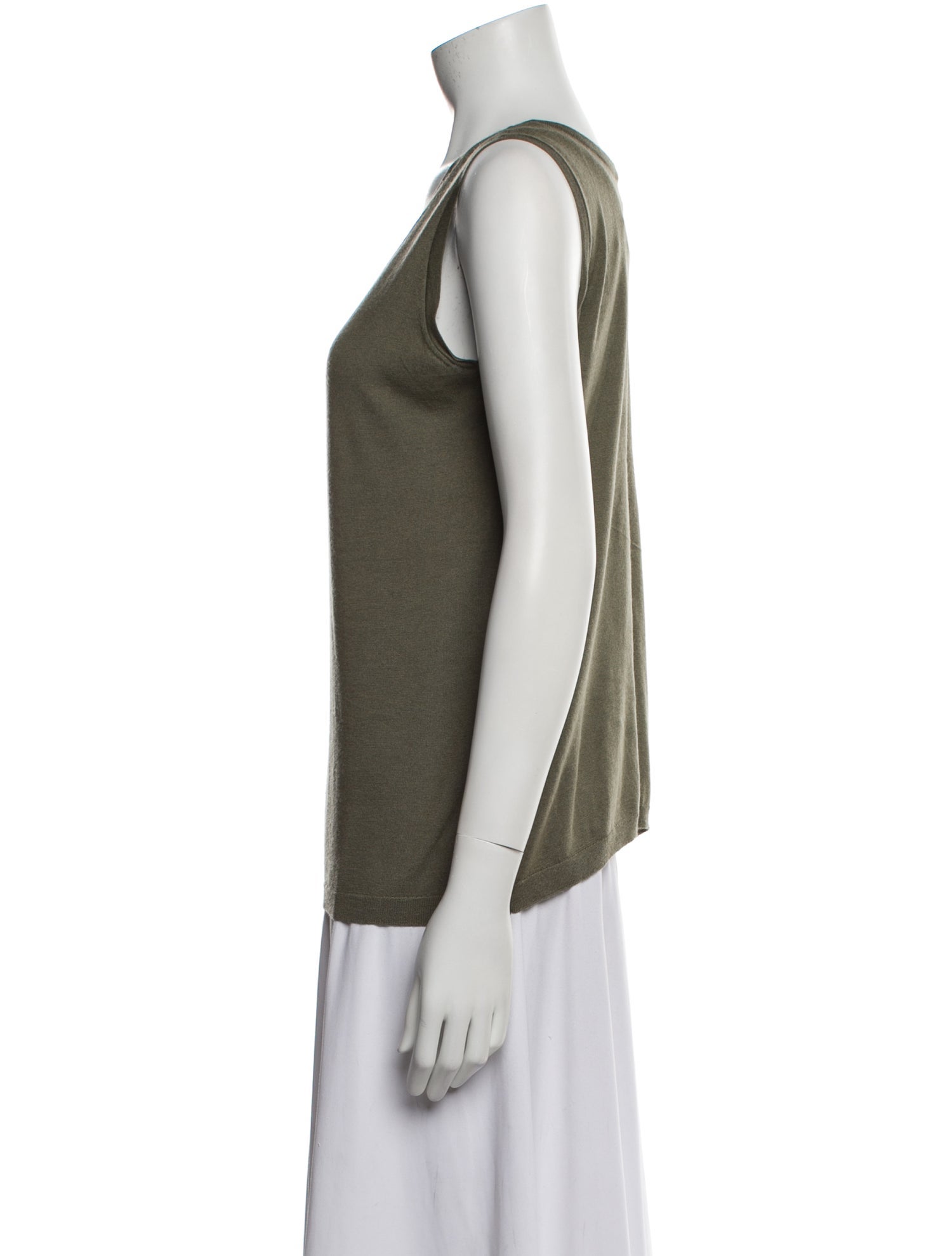 Eric Bompard Silk V-Neck Top