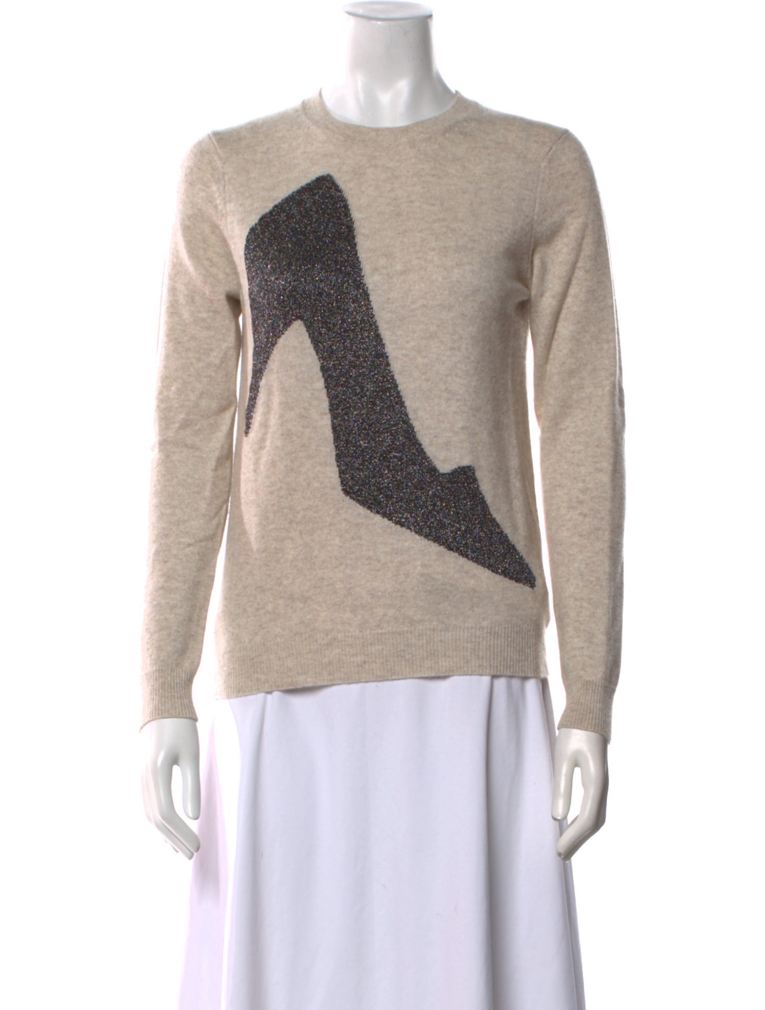 Eric Bompard Cashmere Graphic Print Sweater