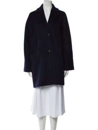 Eric Bompard Wool Faux Fur Coat