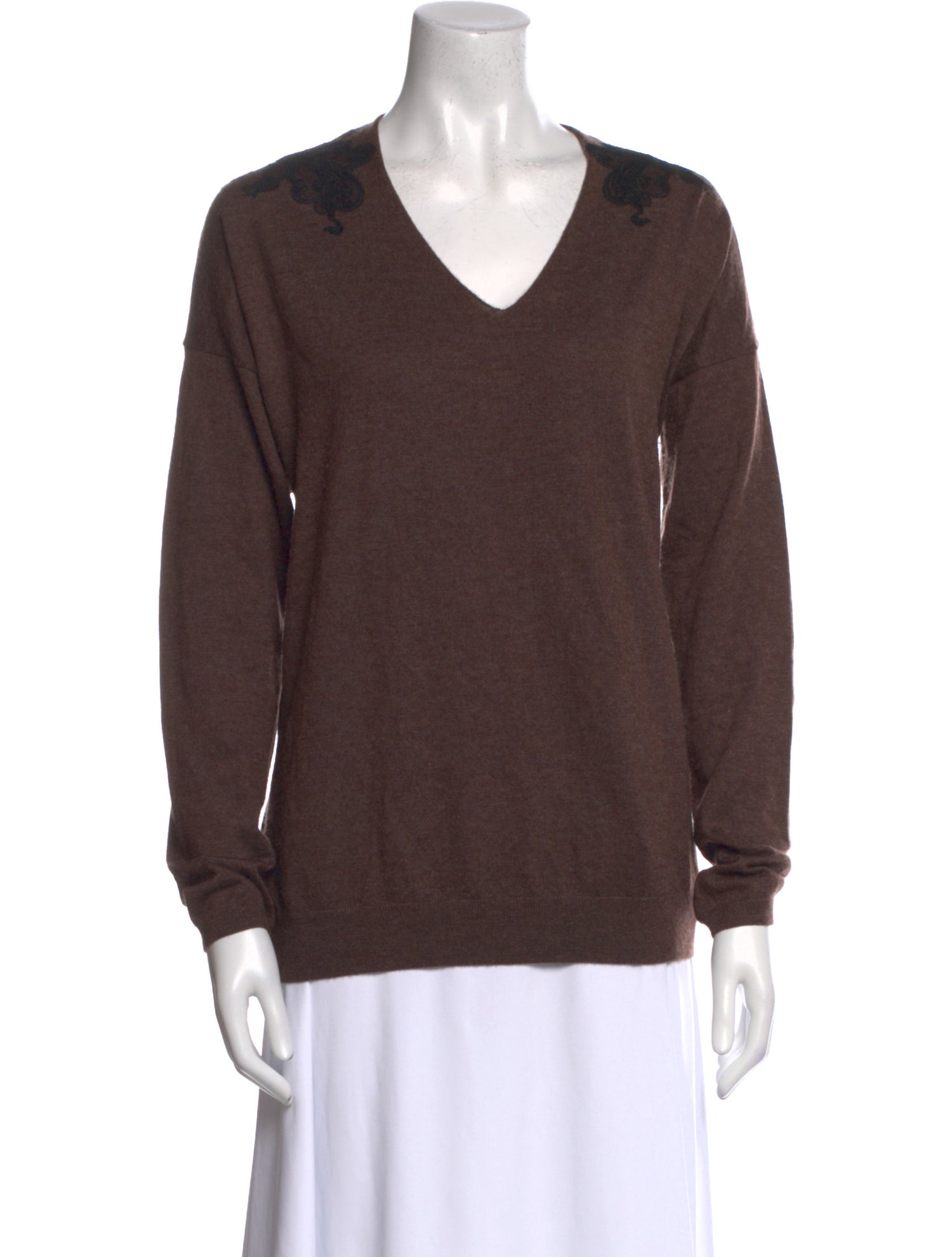 Eric Bompard Cashmere V-Neck Sweater