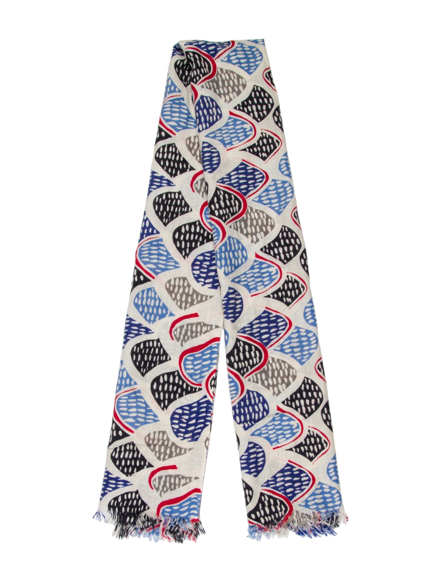 Eric Bompard Cashmere Printed Scarf