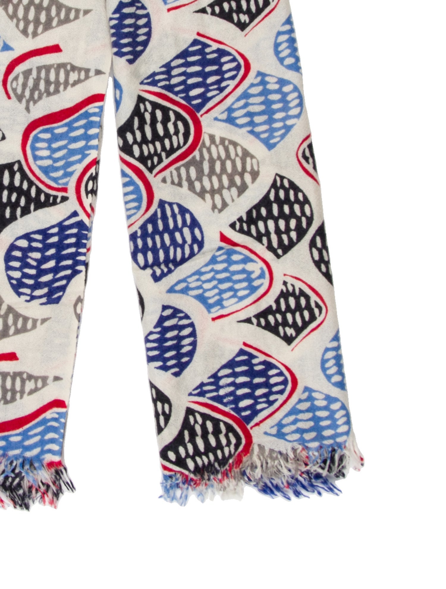 Eric Bompard Cashmere Printed Scarf