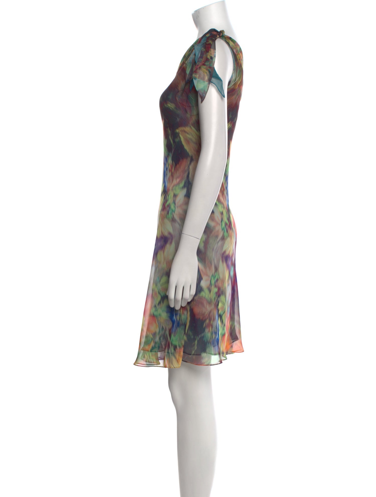 Eric Gaskins Silk Knee-Length Dress