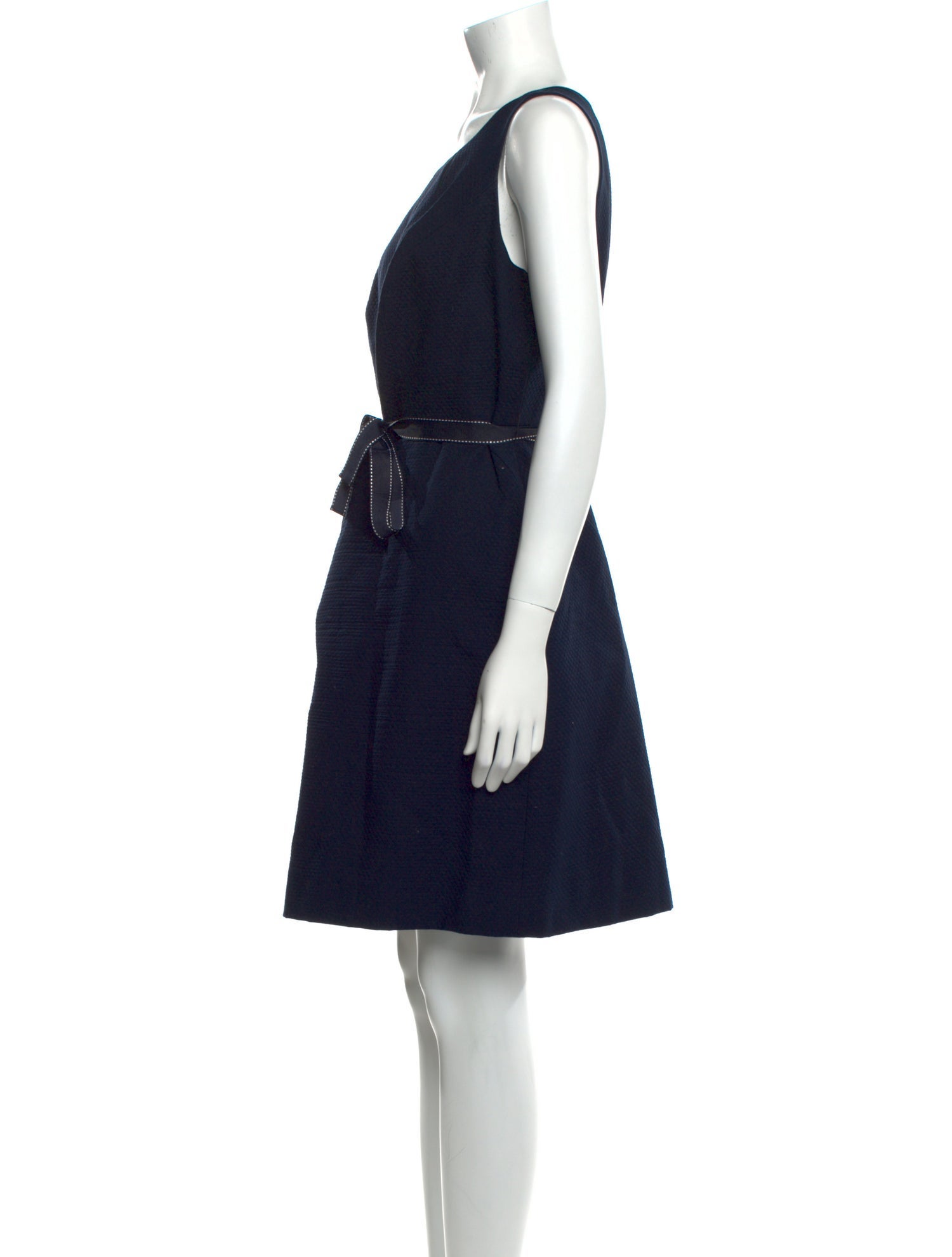 Eric Gaskins Bateau Neckline Knee-Length Dress