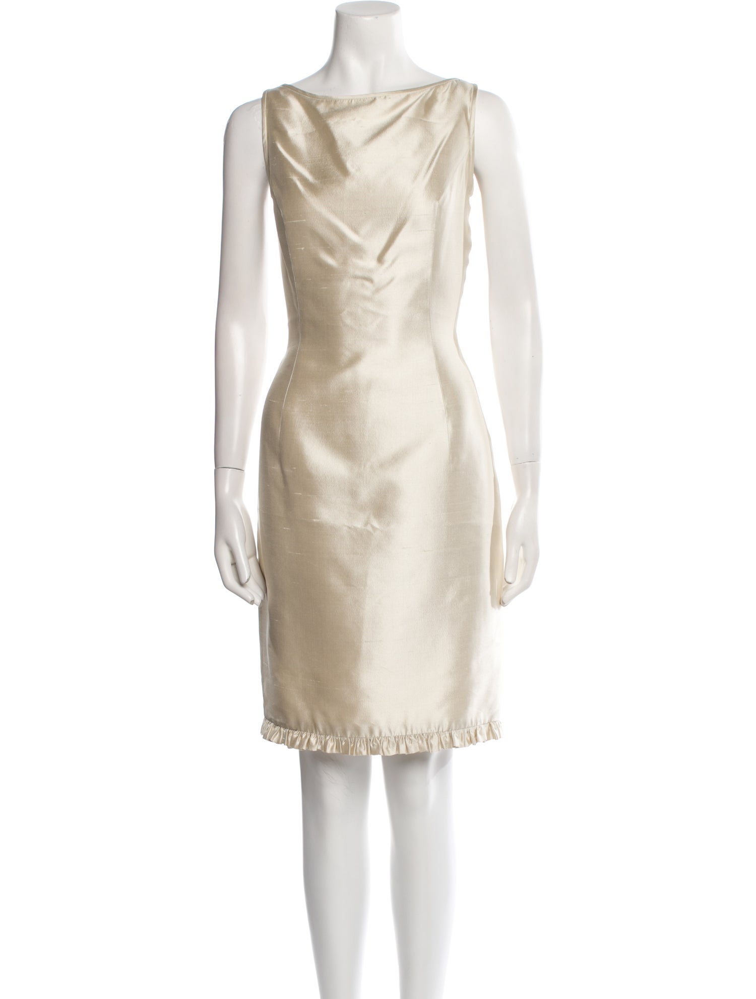 Eric Gaskins Cowl Neck Knee-Length Dress