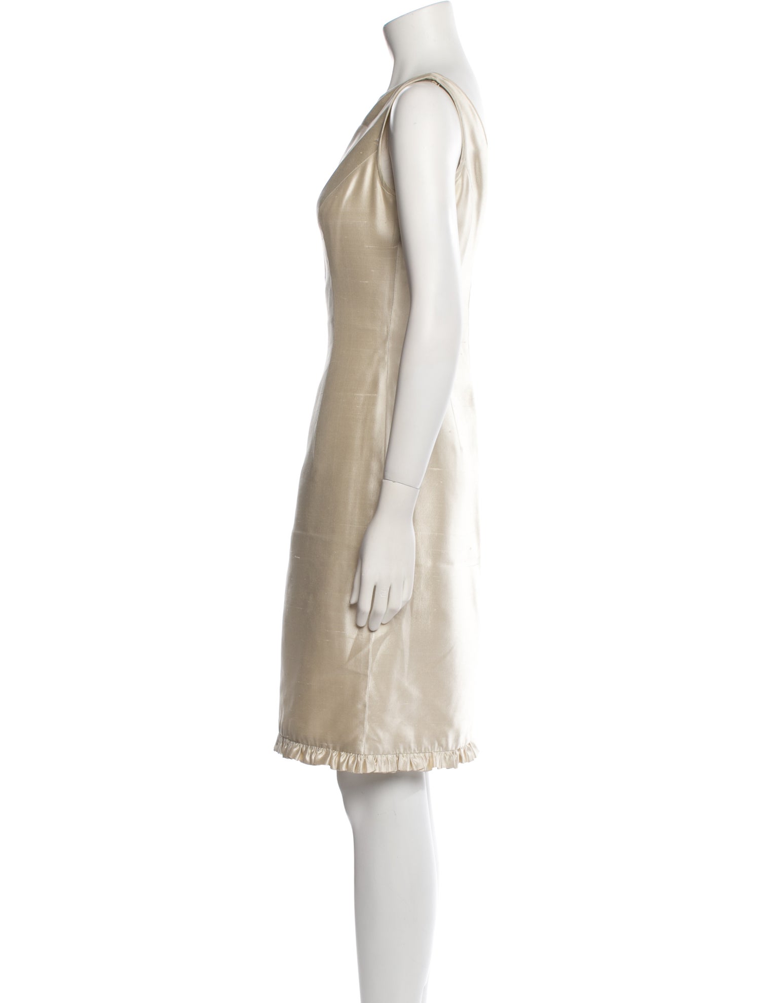 Eric Gaskins Cowl Neck Knee-Length Dress