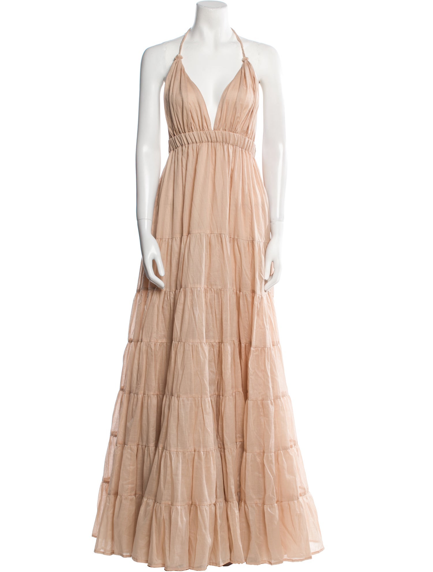 Erika Peña Halterneck Long Dress w/ Tags