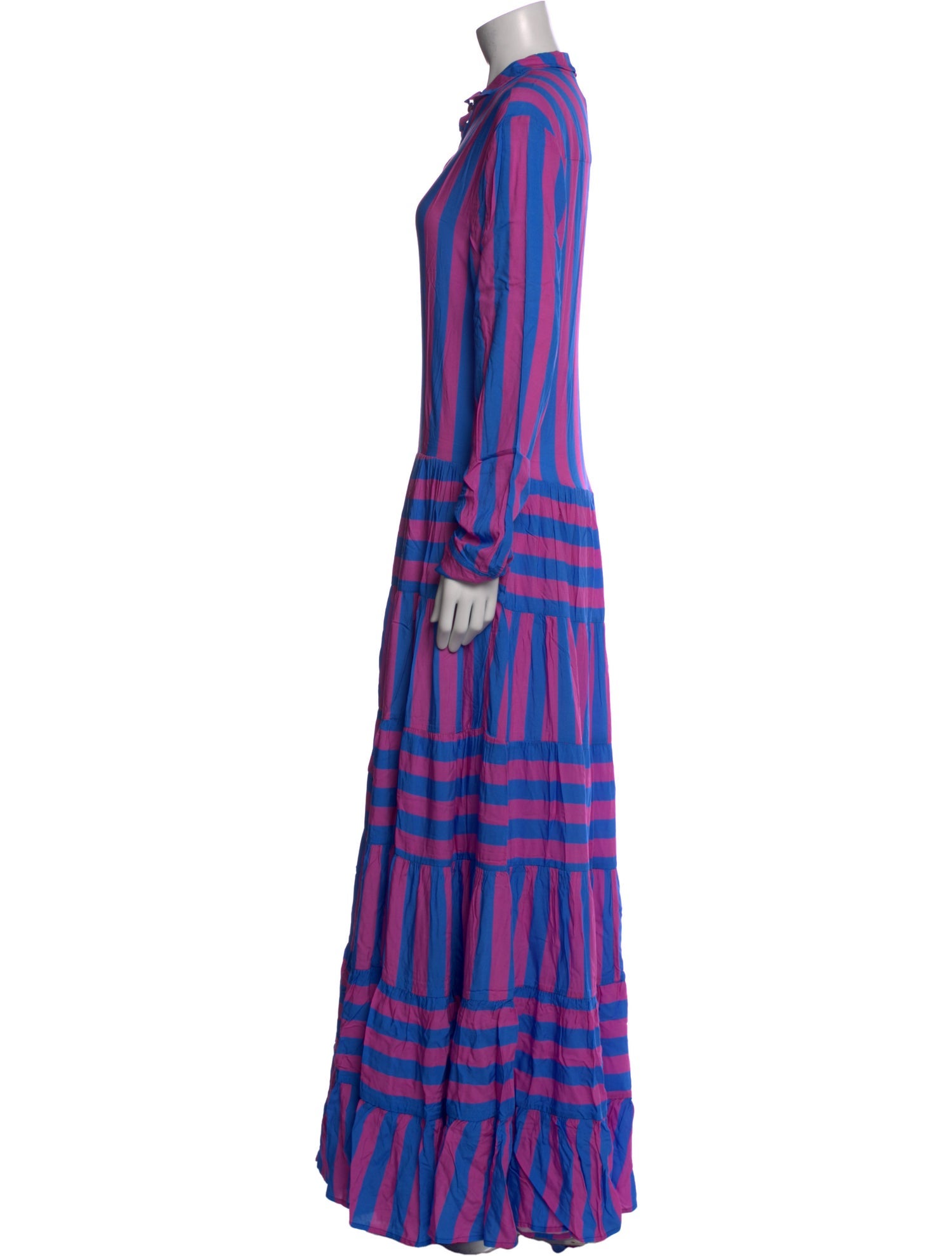 Erika Peña Striped Long Dress w/ Tags