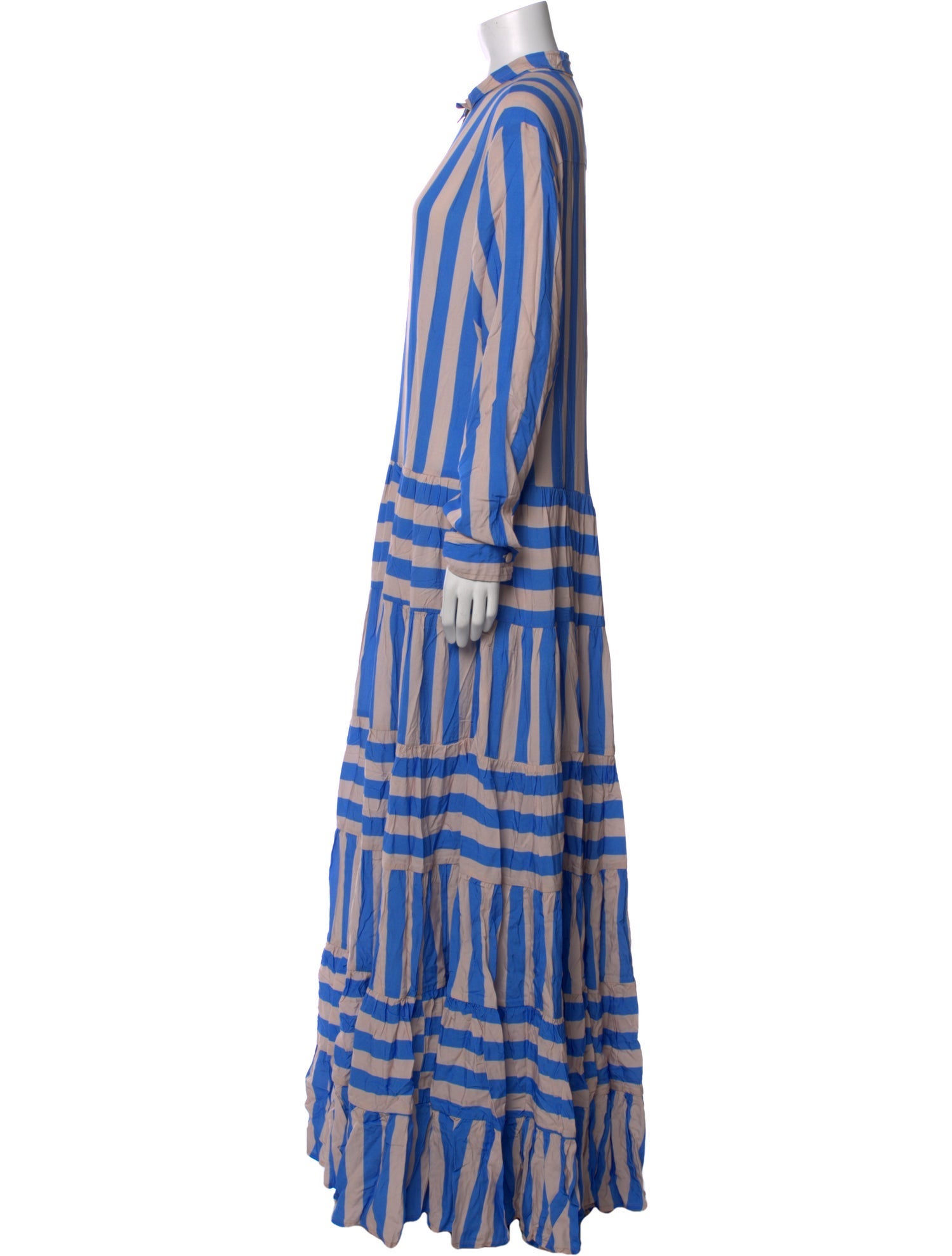 Erika Peña Striped Long Dress w/ Tags