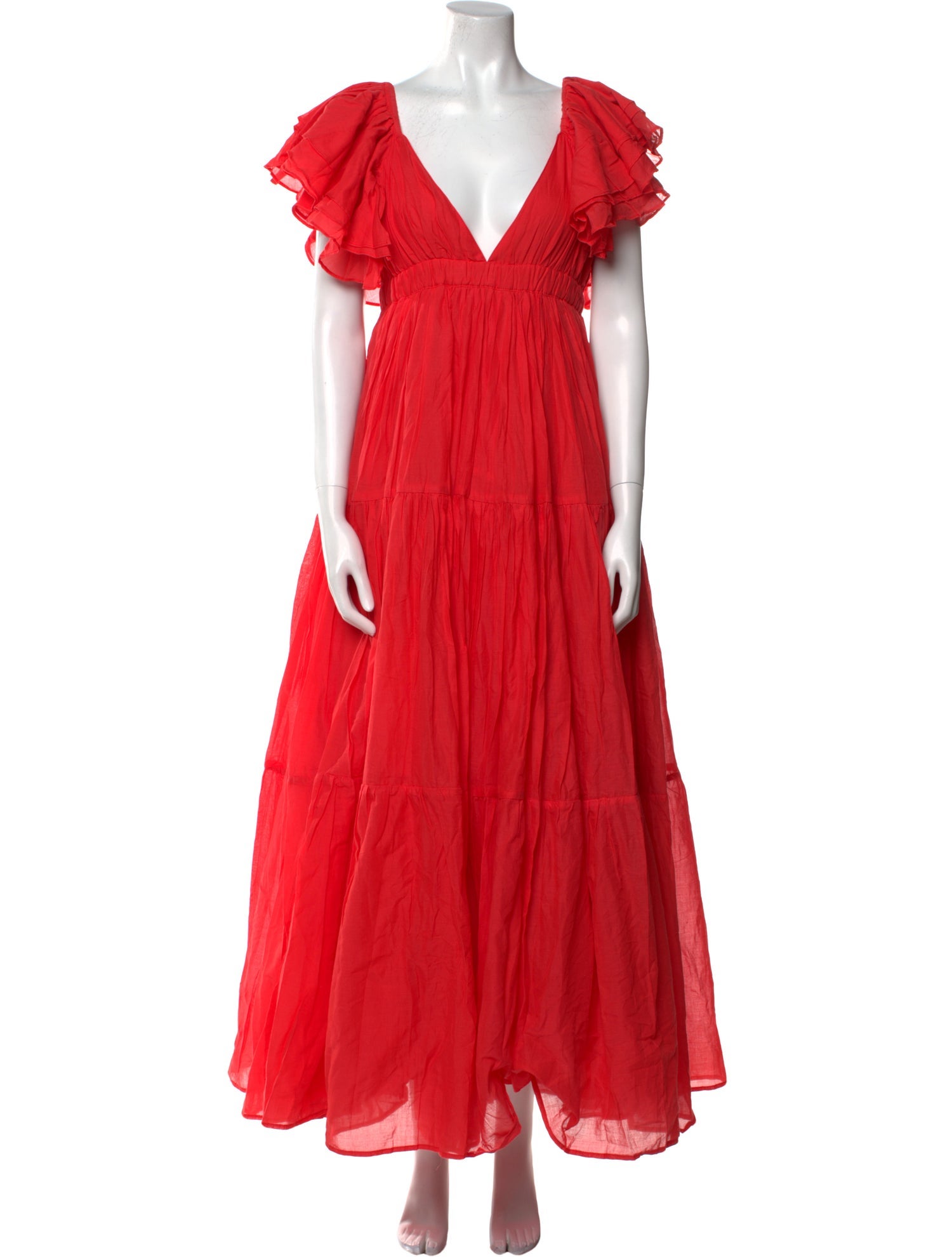 Erika Peña V-Neck Long Dress w/ Tags