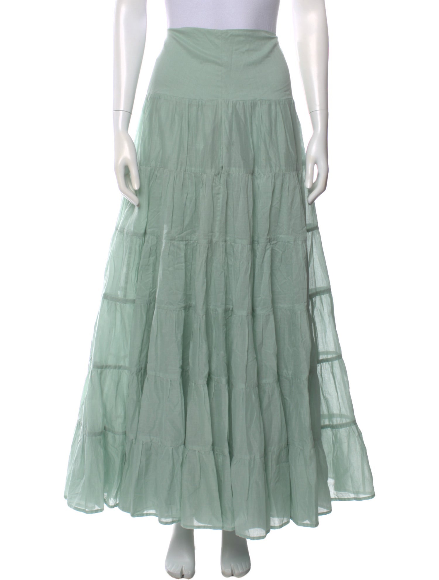 Erika Peña Ruffle Embellishment Long Skirt