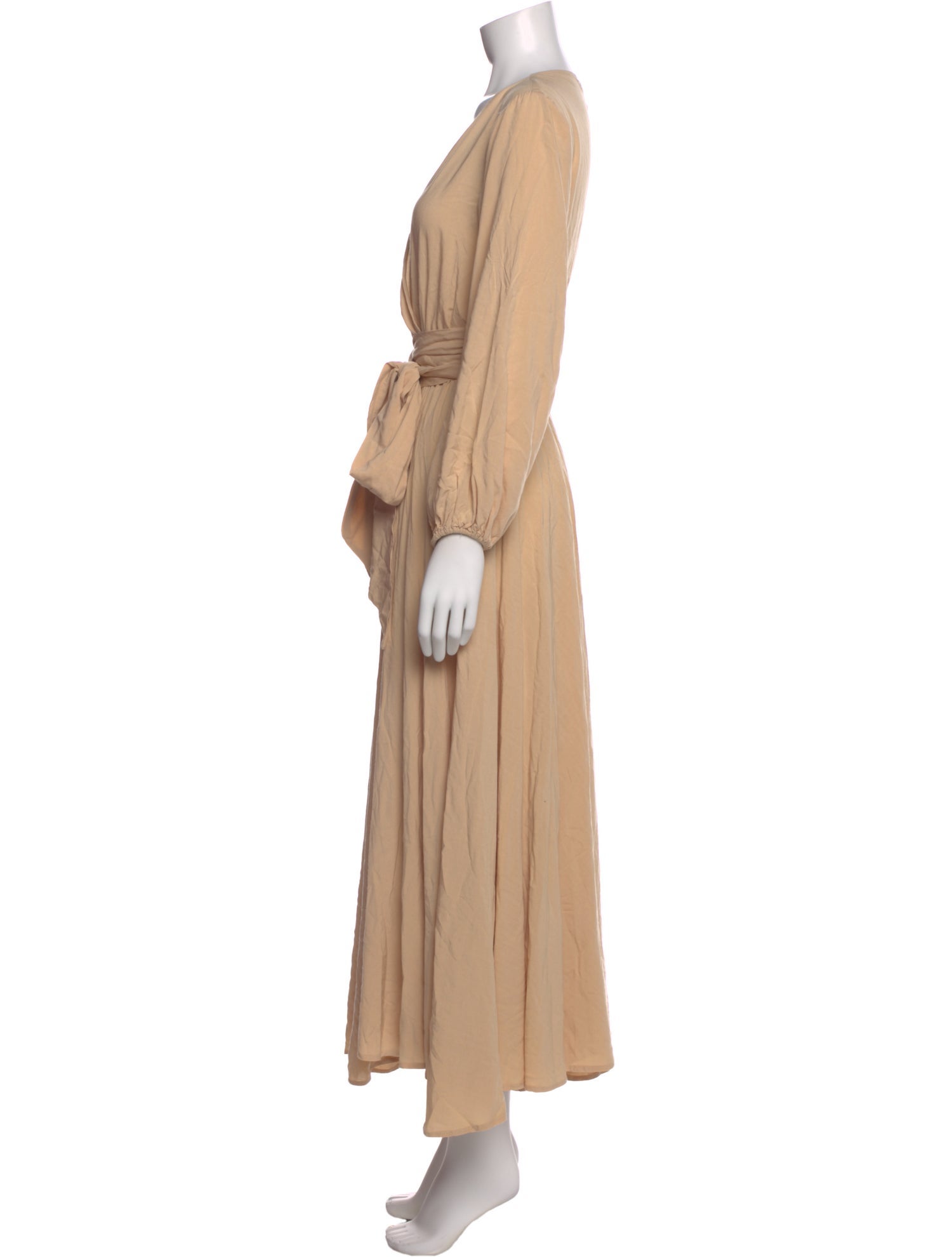 Erika Peña V-Neck Long Dress