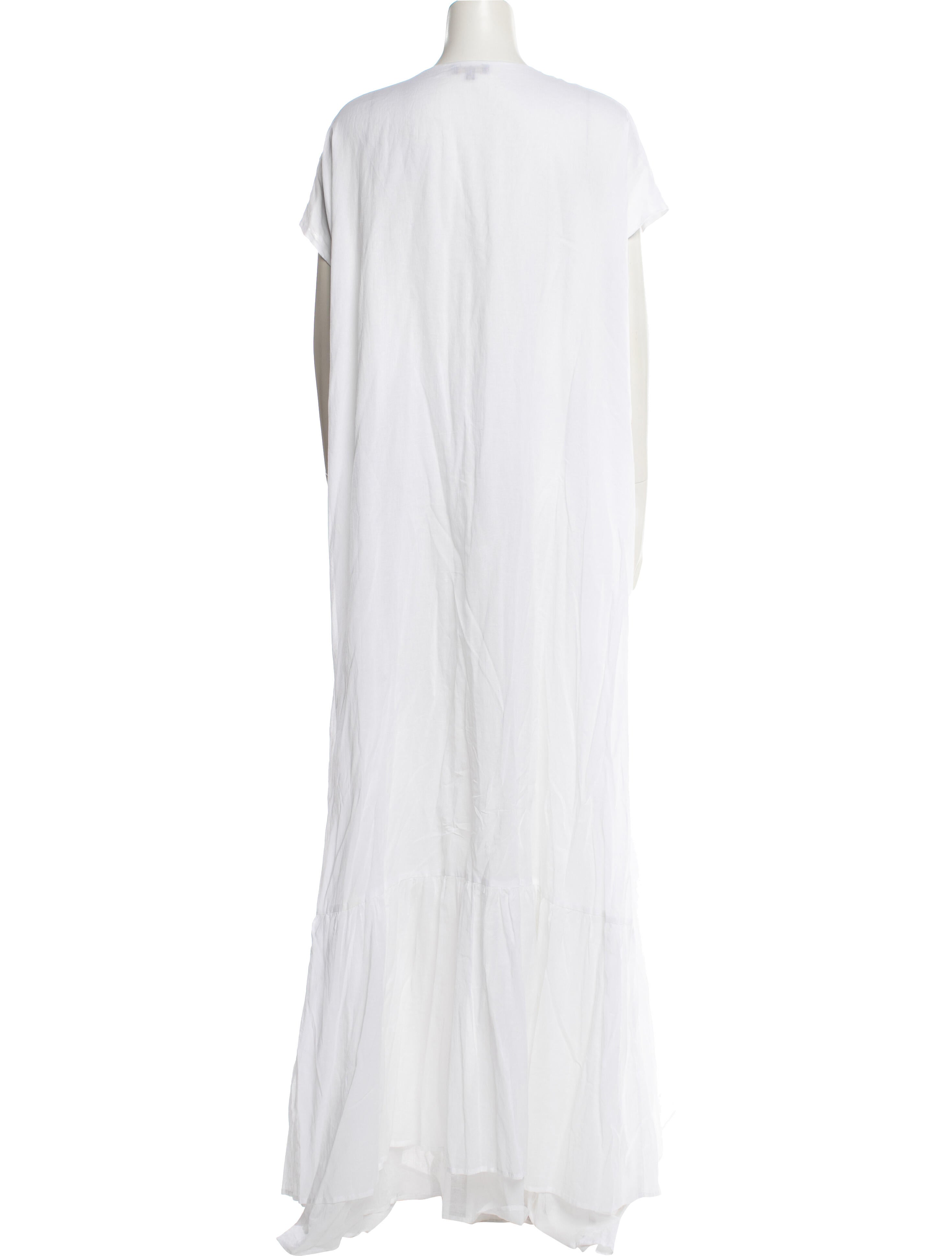 Erika Peña V-Neck Long Dress