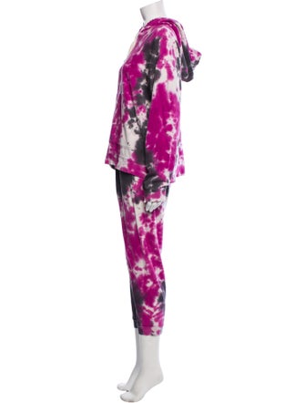Electric & Rose Tie-Dye Print Lounge Set