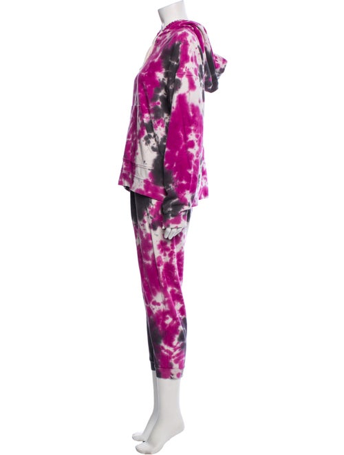 Electric & Rose Tie-Dye Print Lounge Set