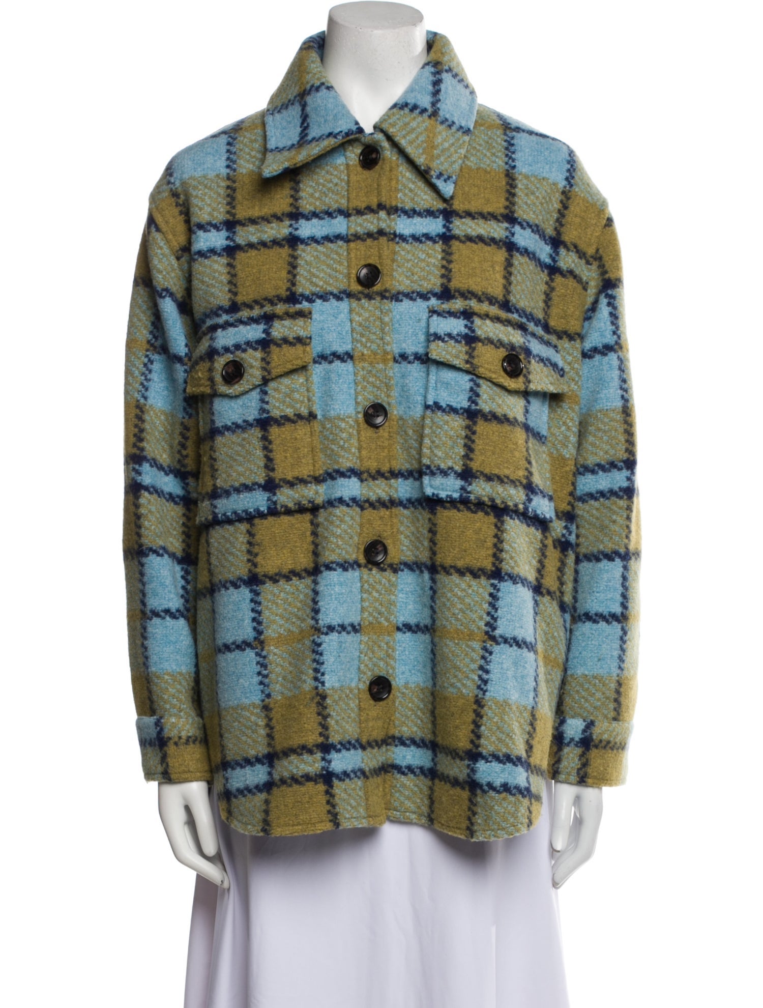 Electric & Rose Plaid Print Jacket