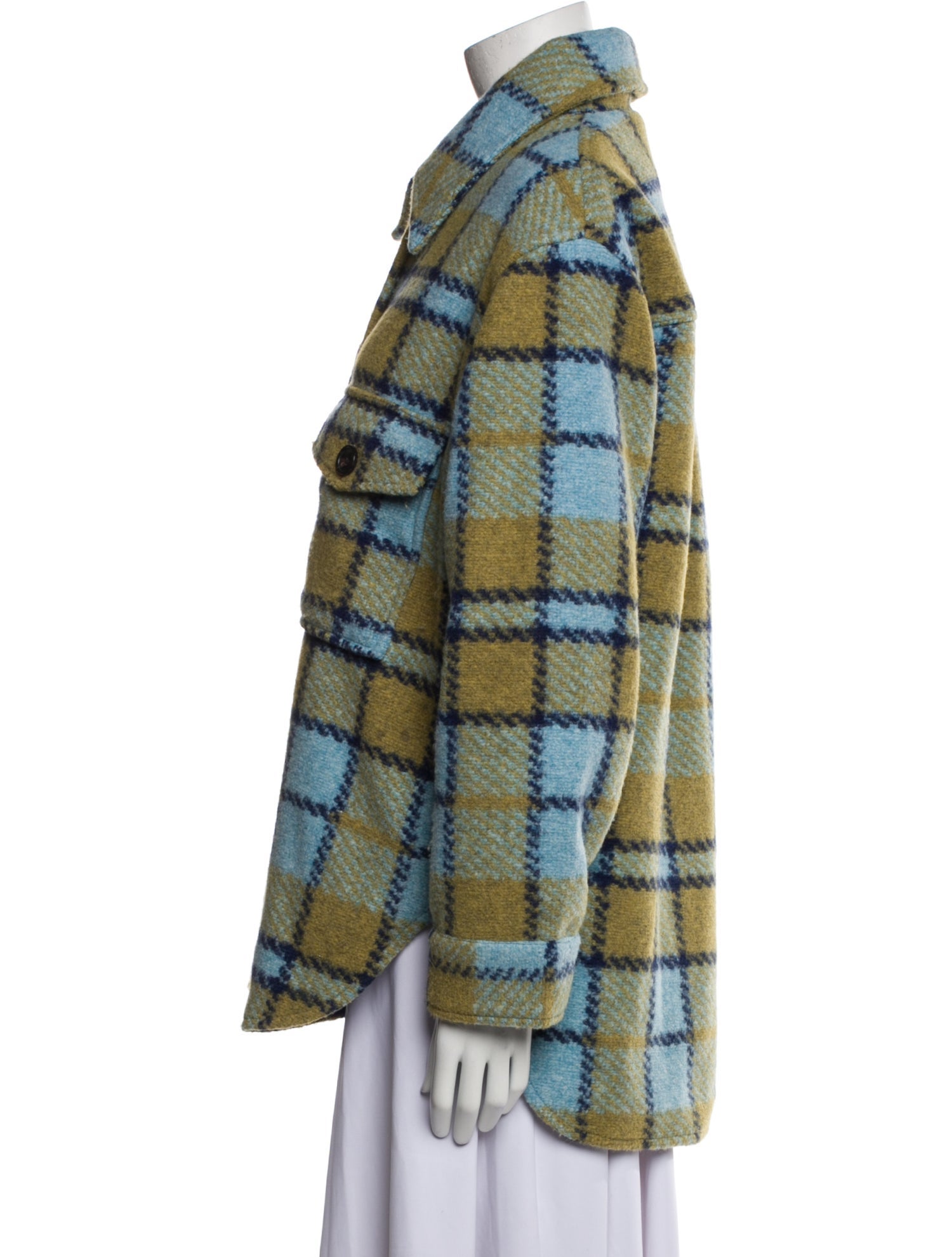 Electric & Rose Plaid Print Jacket