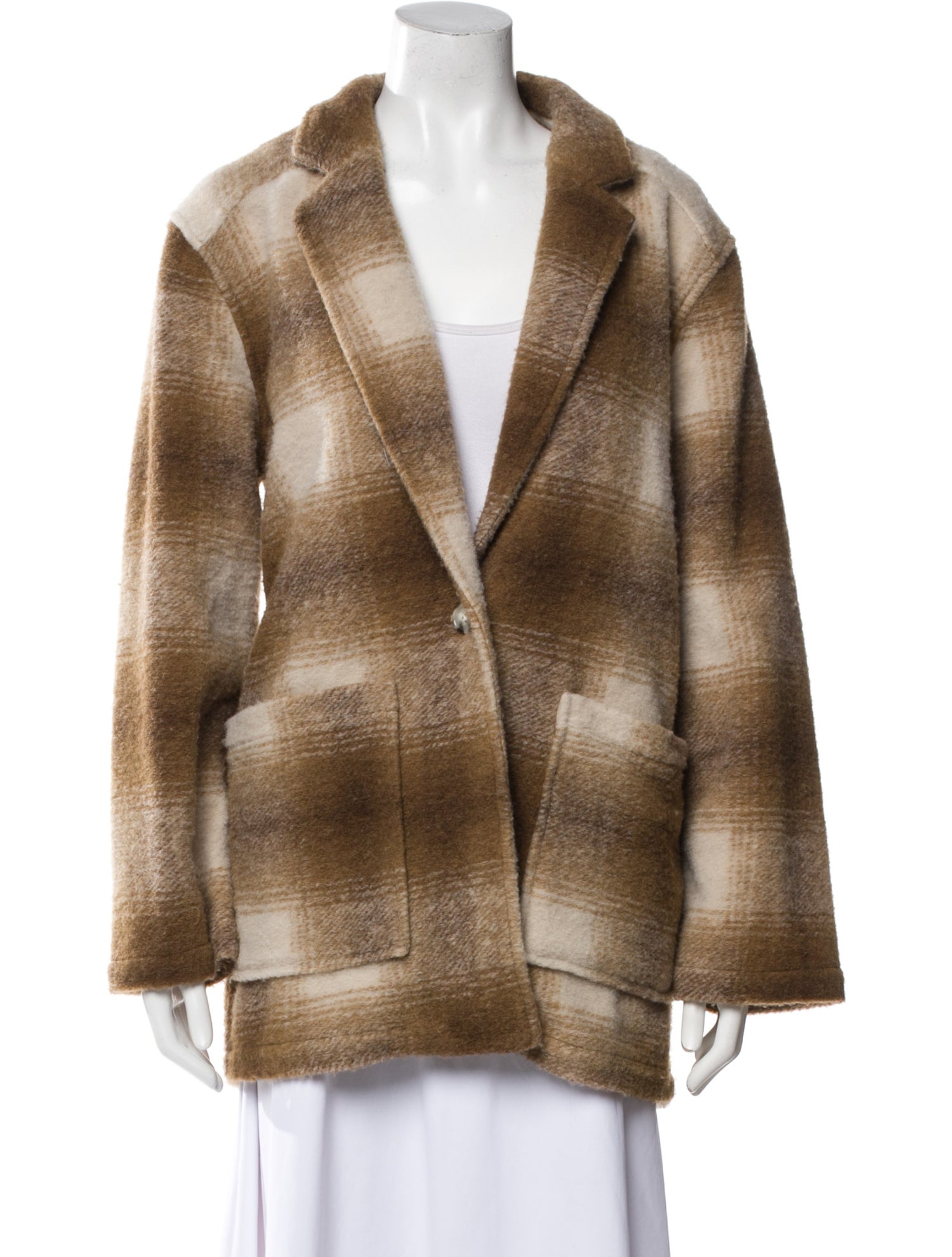 Electric & Rose Plaid Print Jacket