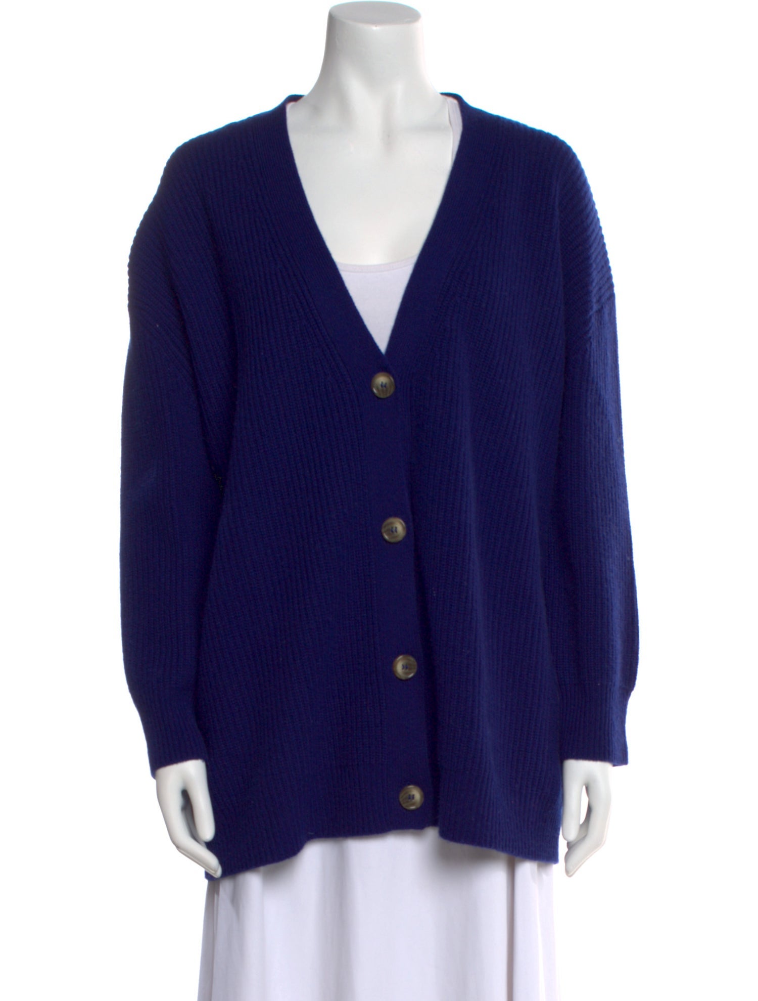 Electric & Rose Wool V-Neck Sweater