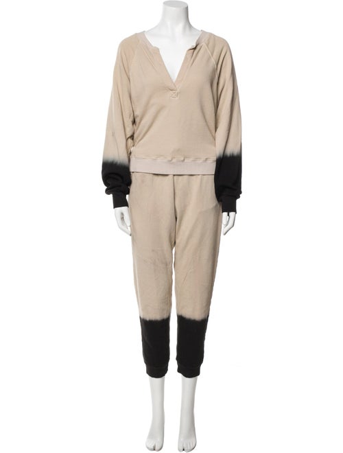 Electric & Rose Colorblock Pattern Pant Set