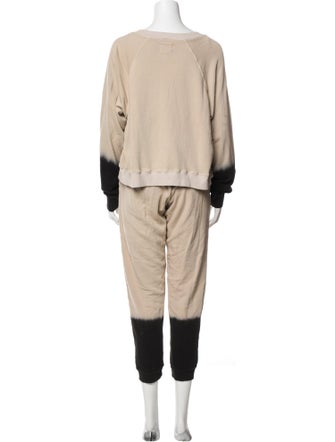 Electric & Rose Colorblock Pattern Pant Set