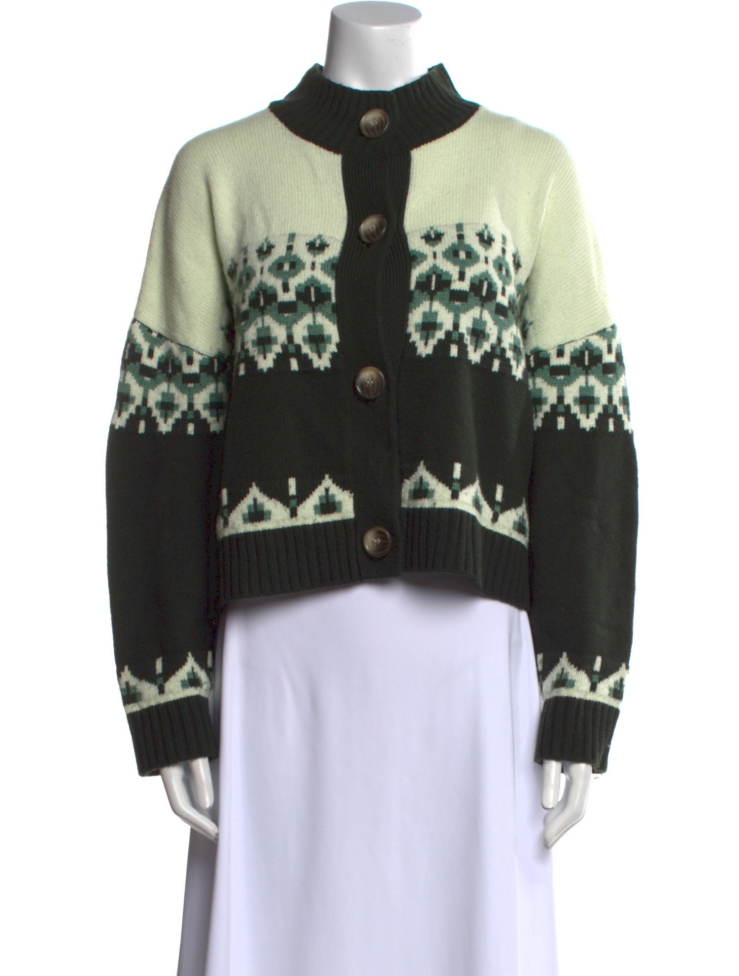 Electric & Rose Printed Mock Neck Sweater