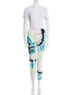 Electric & Rose Tie-Dye Print Distressed Accents Lounge Set