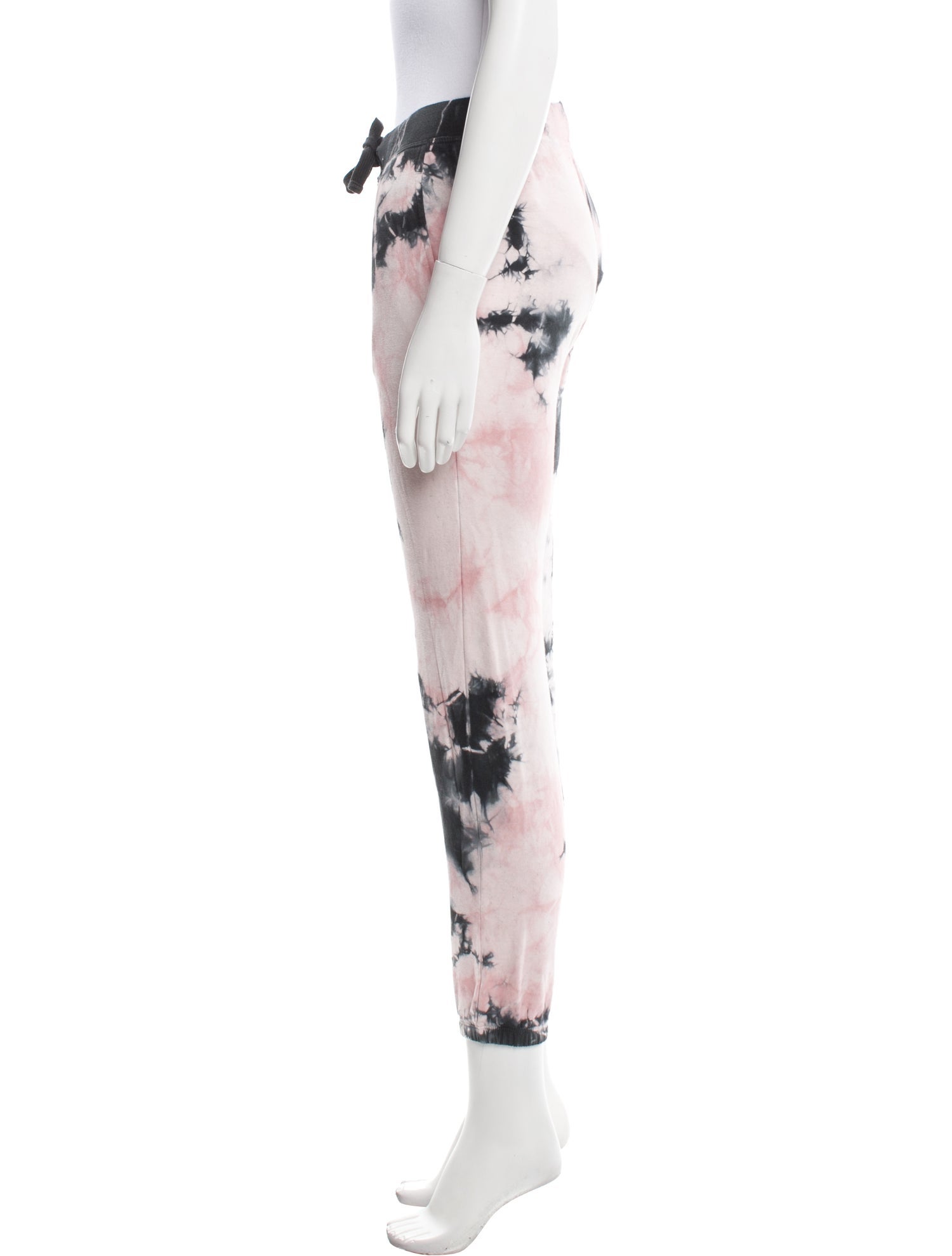 Electric & Rose Tie-Dye Print Distressed Accents Sweatpants