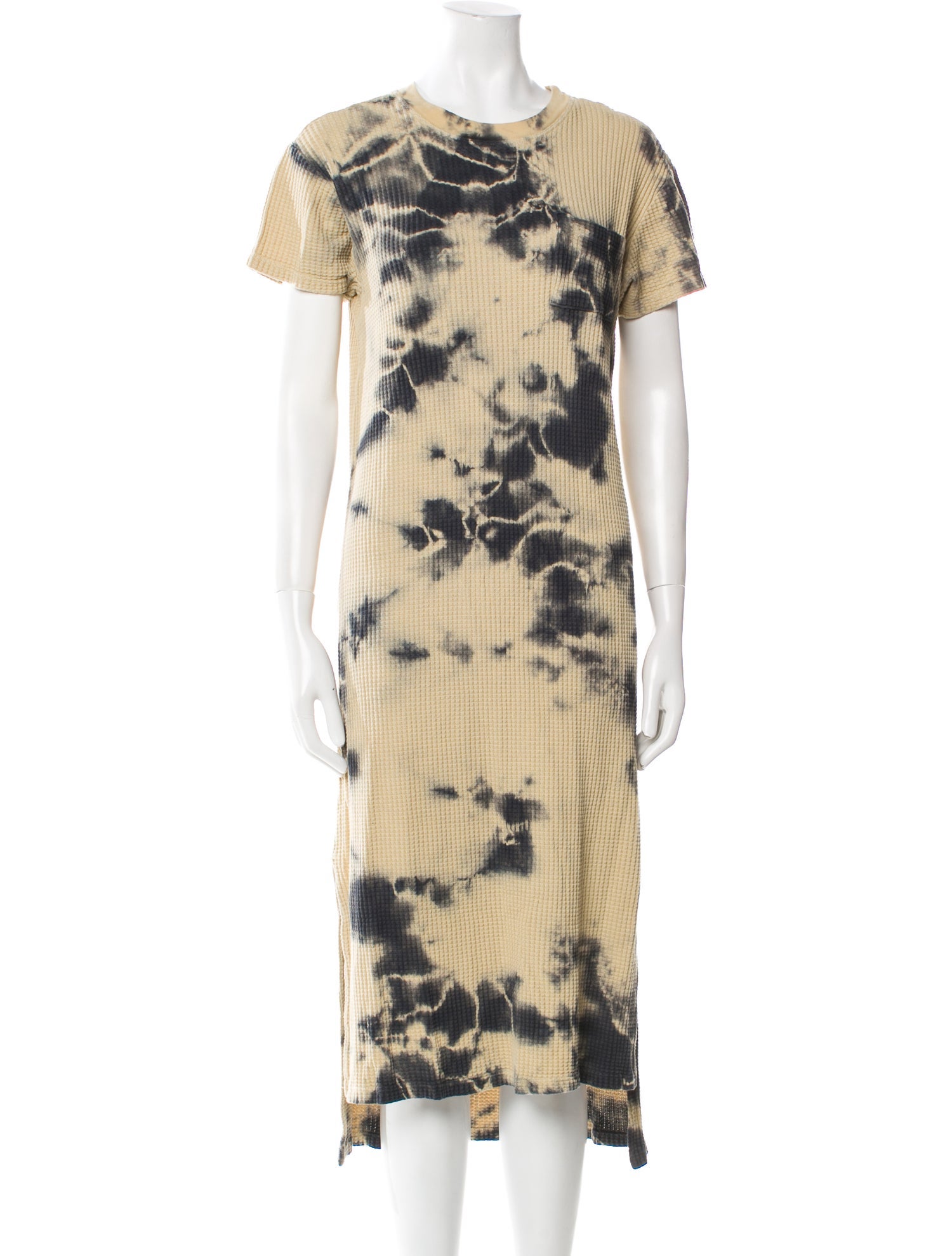 Electric & Rose Tie-Dye Print Midi Length Dress